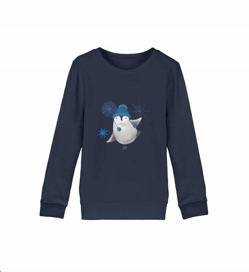 Pinguin Winterfun - Kinder Bio Sweater - blau