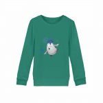 Pinguin Winterfun – Kinder Bio Sweater – grün