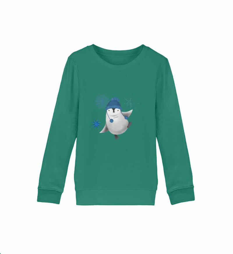 Pinguin Winterfun - Kinder Bio Sweater - grün