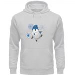 Pinguin Winterfun – Premium Unisex Bio Hoodie – heathergrey