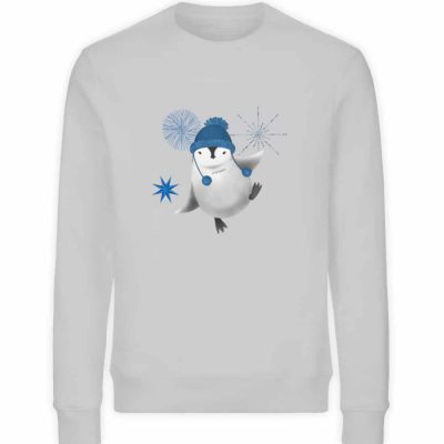 Pinguin Winterfun - Unisex Bio Sweater - heathergrey