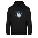 Pinguin Winterfun – Light Unisex Bio Hoodie – black