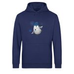 Pinguin Winterfun – Light Unisex Bio Hoodie – blue