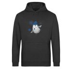 Pinguin Winterfun – Light Unisex Bio Hoodie – dark heather grey