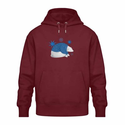 Polarbär - Relaxed Bio Hoodie - burgundy