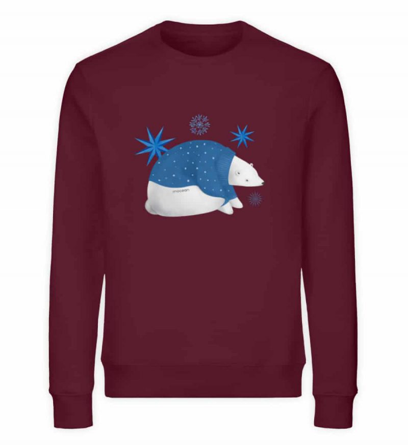 Polarbär - Unisex Organic Sweater - burgundy