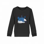Polarbär Winterfun – Kinder Bio Sweater – black