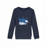 Polarbär Winterfun – Kinder Bio Sweater – navy