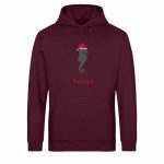 Rudolph – Light Unisex Bio Hoodie – burgundy