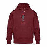 Rudolph – Relaxed Bio Hoodie – burgundy