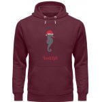 Rudolph – Premium Unisex Bio Hoodie – burgundy