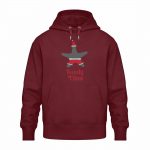 Sandy Claus – Relaxed Bio Hoodie – burgundy