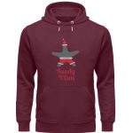 Sandy Claus – Premium Unisex Bio Hoodie – burgundy