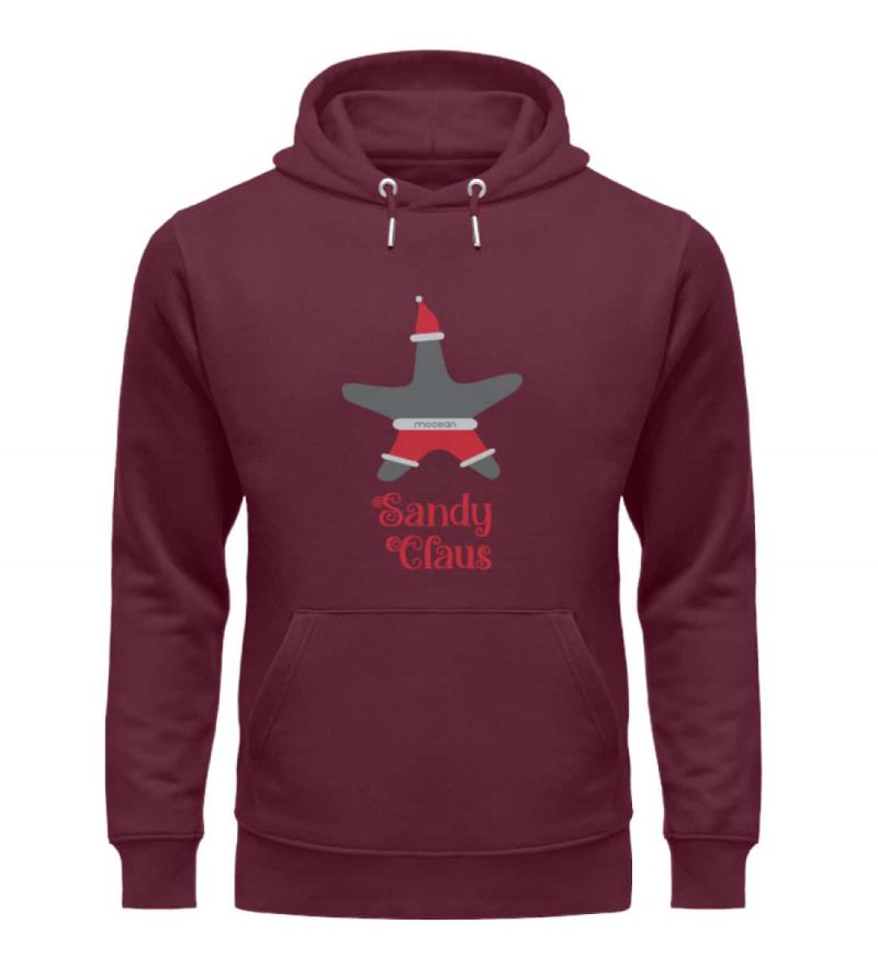 Sandy Claus - Premium Unisex Bio Hoodie - burgundy