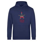 Sandy Claus – Unisex Bio Light Hoodie – navy blue