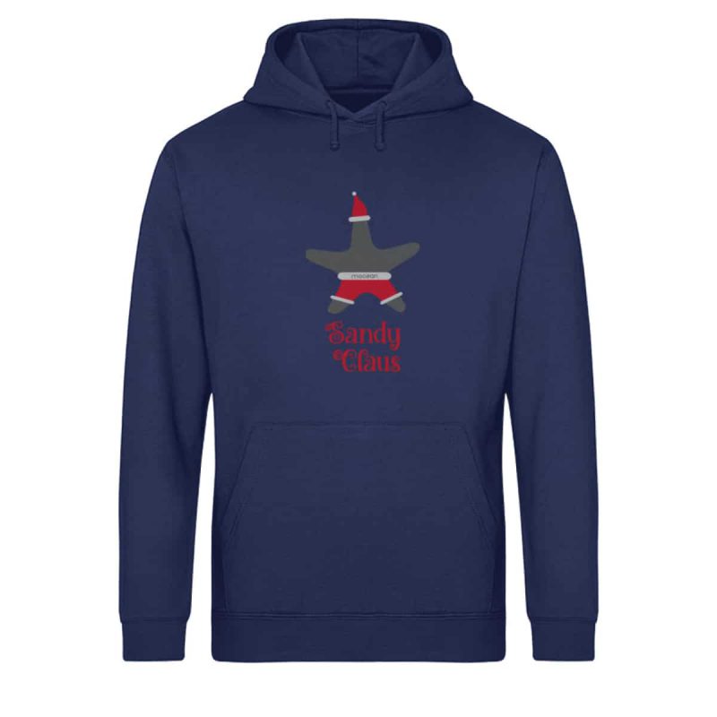 Sandy Claus - Unisex Bio Light Hoodie - navy blue