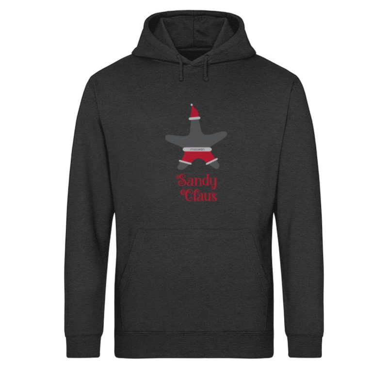 Sandy Claus - Unisex Bio Light Hoodie - dark heather grey