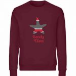 Sandy Claus – Unisex Bio Sweater – burgundy