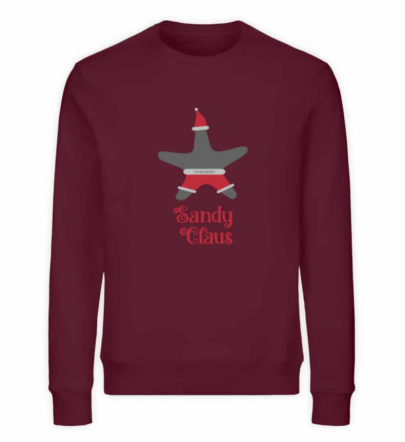 Sandy Claus - Unisex Bio Sweater - burgundy