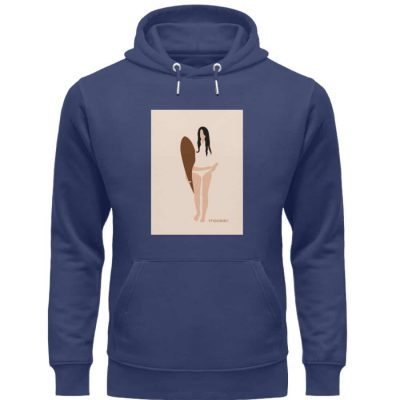 Boho Surfgirl - Premium Unisex Bio Hoodie - blau