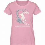 Surfen – Damen Premium Bio T-Shirt – cotton pink
