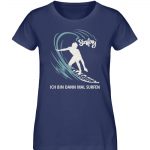 Surfen – Damen Premium Bio T-Shirt – french navy