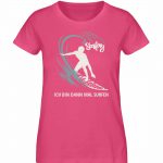 Surfen – Damen Premium Bio T-Shirt – pink punch