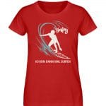 Surfen – Damen Premium Bio T-Shirt – red