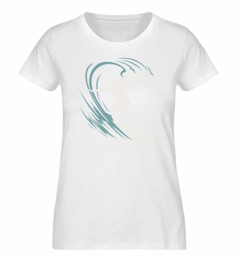 Surfen - Damen Premium Bio T-Shirt - white