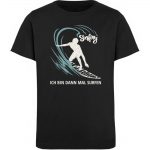 Surfen – Kinder Organic T-Shirt – black