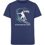 Surfen – Kinder Organic T-Shirt – french navy
