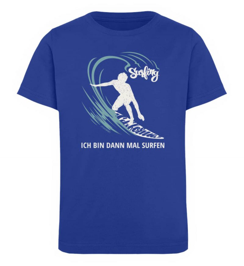 Surfen - Kinder Organic T-Shirt - royal blue