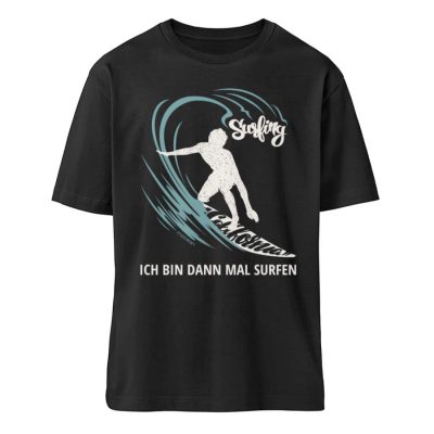 Surfen - Relaxed Bio T-Shirt - black