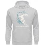 Surfen – Premium Unisex Bio Hoodie – heather grey