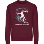 Surfen – Unisex Bio Sweater – burgundy