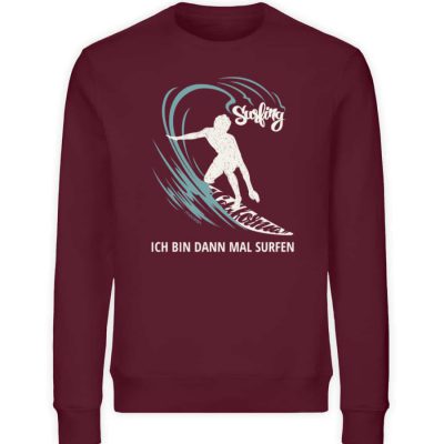 Surfen - Unisex Bio Sweater - burgundy