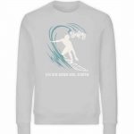 Surfen – Unisex Bio Sweater – heathergrey