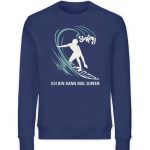 Surfen – Unisex Bio Sweater – navy blue