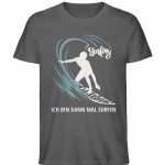 Surfen – Unisex Bio T-Shirt – anthracite