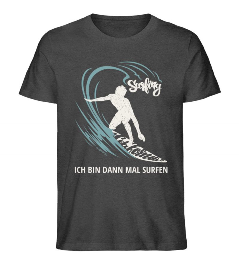 Surfen - Unisex Bio T-Shirt - dark heather grey