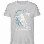 Surfen – Unisex Bio T-Shirt – heather grey