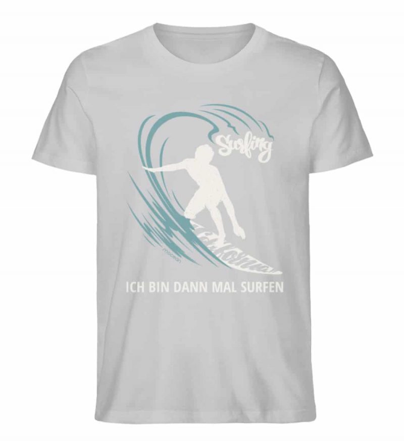 Surfen - Unisex Bio T-Shirt - heather grey