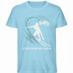 Surfen – Unisex Bio T-Shirt – sky blue