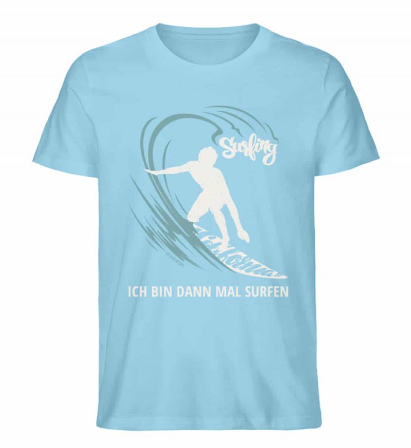 Surfen - Unisex Bio T-Shirt - sky blue