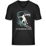 Surfen – Unisex Bio V T-Shirt – black