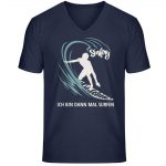 Surfen – Unisex Bio V T-Shirt – french navy