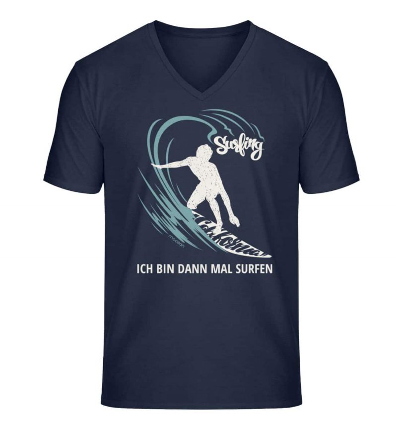 Surfen - Unisex Bio V T-Shirt - french navy