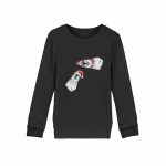 Winter Pinguine – Kinder Bio Sweater – black