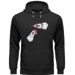 Winter Pinguine – Premium Unisex Bio Hoodie – black