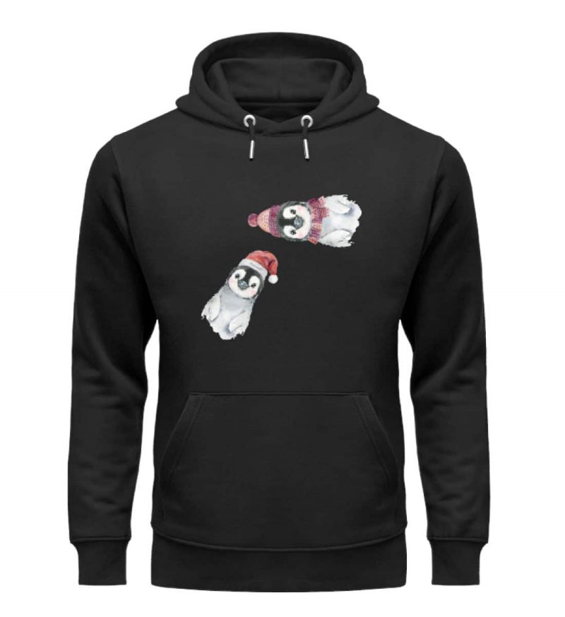 Winter Pinguine - Premium Unisex Bio Hoodie - black